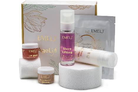 Linea prodotti viso Agelift prodotta da Emelt
