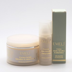 EMELT - CREMA ACIDO GLICOLICO IALURONICO Formulazione dalla consistenza morbida e leggera, indicata per tutti i tipi di pelle.