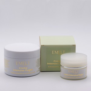 EMELT - CREMA INTENSIVA RUGHE Crema da giorno o notte leggera di facile assorbimento, da usare quotidianamente per migliorare la qualita’ del tessuto cutaneo e donare tonicità e levigatezza al viso.