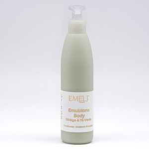 EMELT - EMULSIONE BODY GINKGO & TE VERDE Emulsione fluida ultra confort, si applica in pochi minuti e si assorbe velocemente