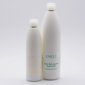 EMELT - LATTE DETERGENTE EUDERMICO Emulsione fluida, ph neutro, indispensabile per eliminare ogni traccia di impurità e trucco superficiali. Per tutti i tipi di pelle.