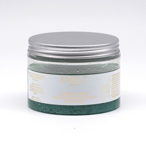 EMELT - SCRUB SALE MARINO E ZUCCHERO DI CANNA Azione esfoliante, addolcente e nutriente, elimina cellule morte levigando e purificando la pelle e preparandola ai trattamenti successivi.