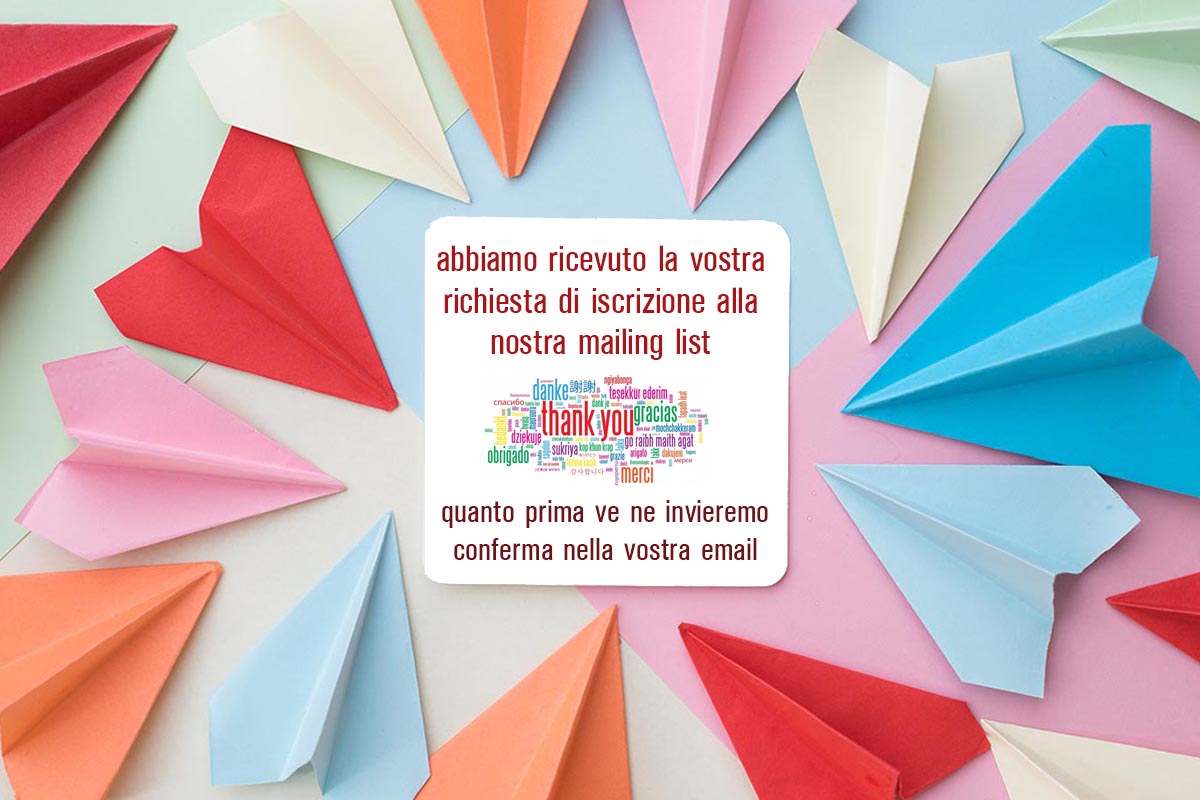 conferma ricezione iscrizione mailing list Emelt